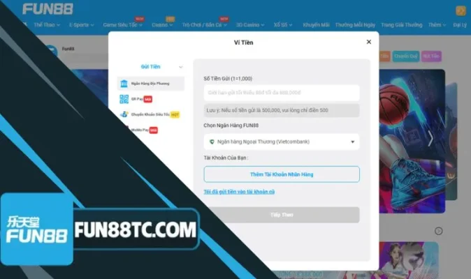 Khi gửi Fun88 qua ngân hàng anh em cần lưu ý đến một vài vấn đề